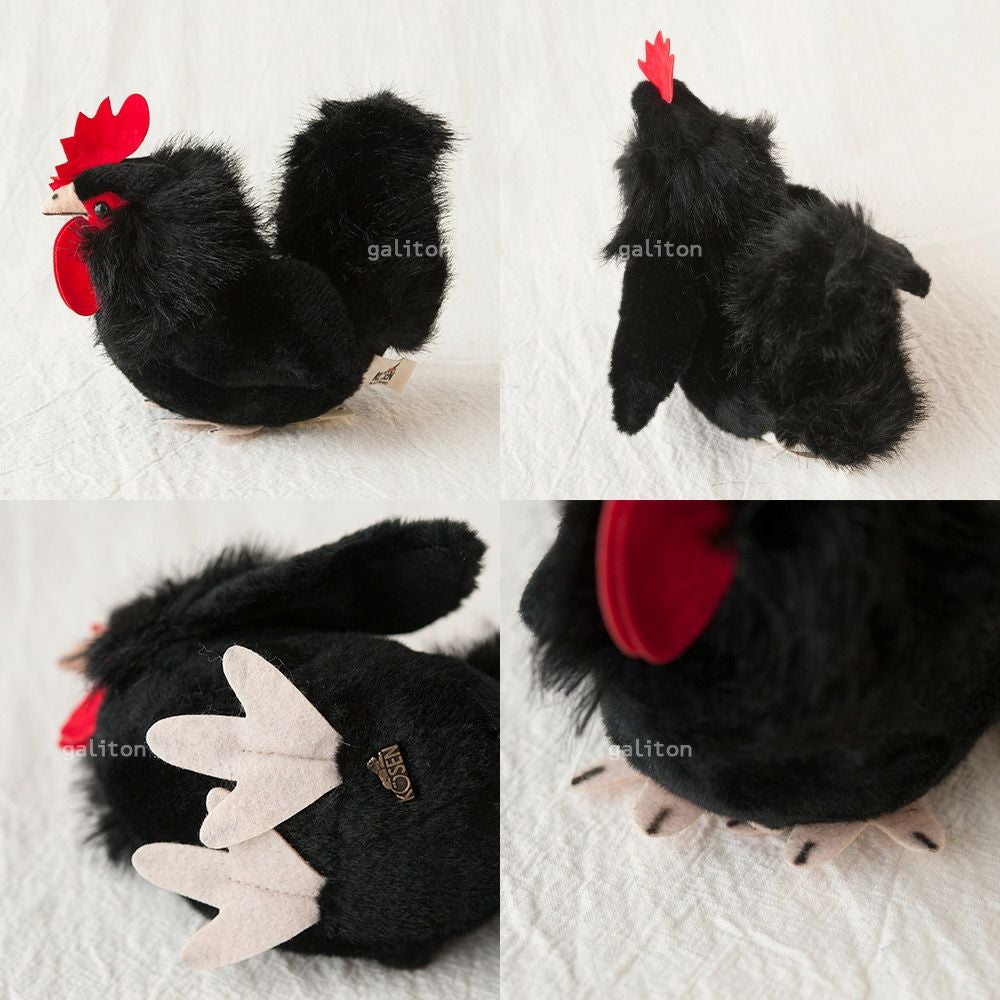 ケーセン Koesen ぬいぐるみ おんどり（小）黒