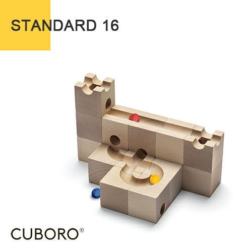ビー玉40個特典付】 キュボロ スタンダード16 CUBORO クボロ |木の
