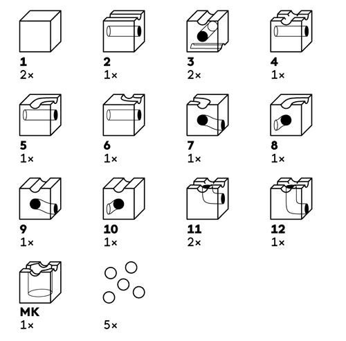 【ビー玉40個特典付】 キュボロ スタンダード16 CUBORO クボロ