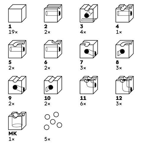 【ビー玉40個特典付】 キュボロ スタンダード50 CUBORO クボロ