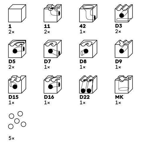 【ビー玉40個特典付】 キュボロ デュオ CUBORO クボロ