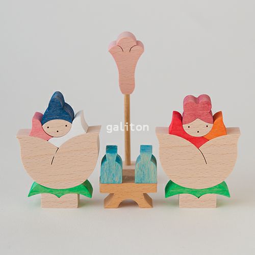 小黒三郎 バラの花びな ぼんぼり付き（小）