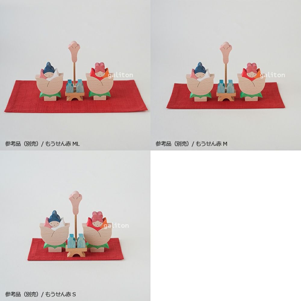 小黒三郎 バラの花びな ぼんぼり付き（小）