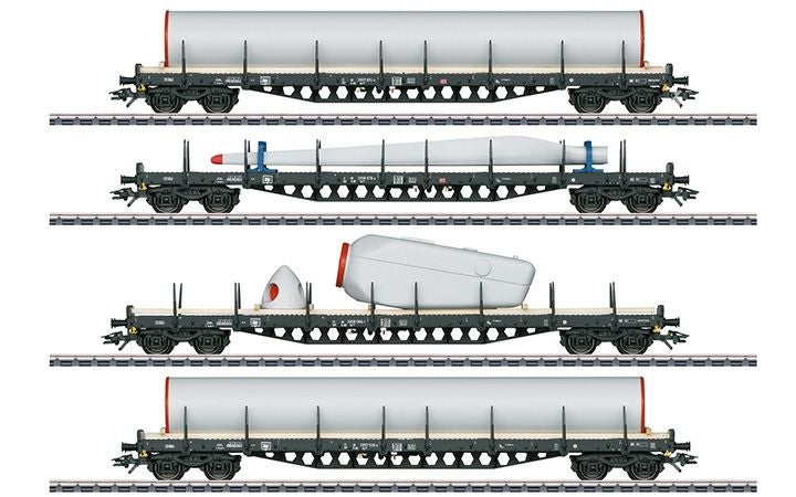 maerklin/メルクリン 47134 ステーク貨車4両セットDBAG 風力発電用風車積載f