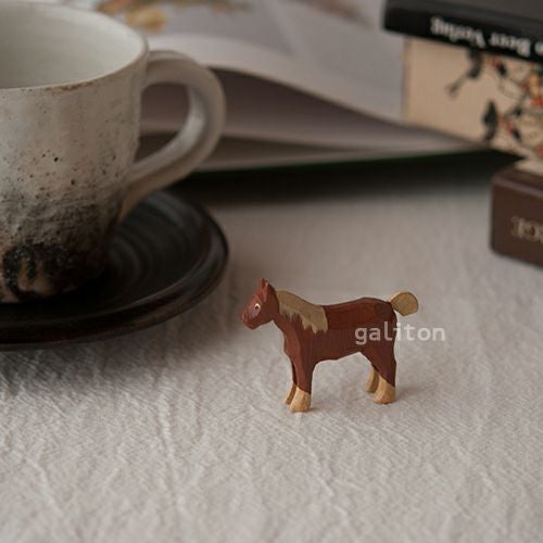 クリスティアンヴェルナー Christian Werner 農耕馬 白たてがみ（小）