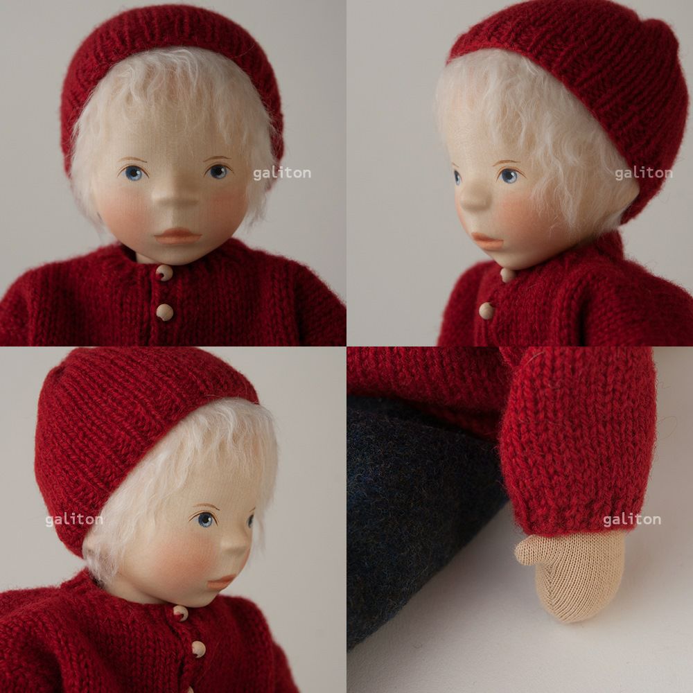 Elisabeth Pongratz ポングラッツ人形 ソフト S084 ニット赤セーター