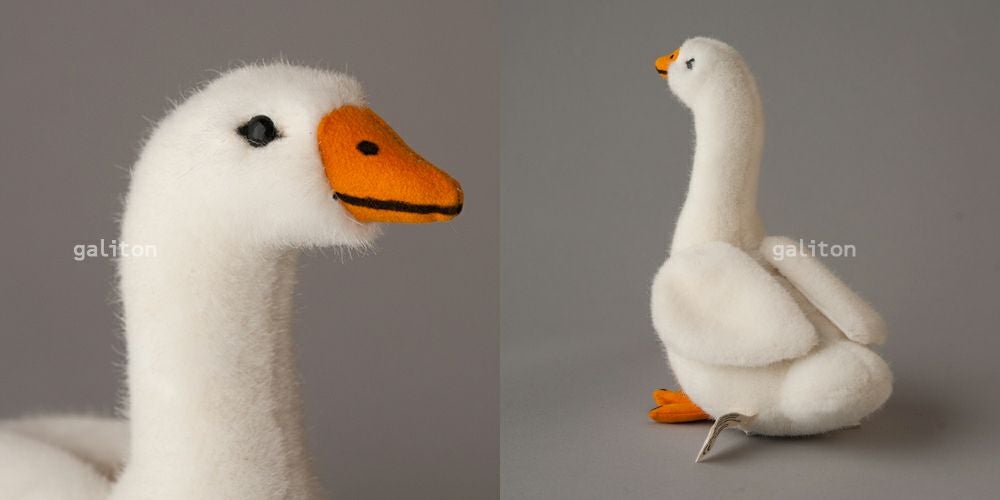 ケーセン Koesen ぬいぐるみ がちょう（小） 白