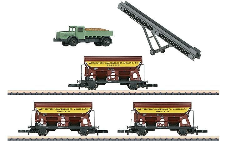 maerklin/メルクリン 82440 貨車セットDB Westdeutsche Quarzwerke　Zゲージ