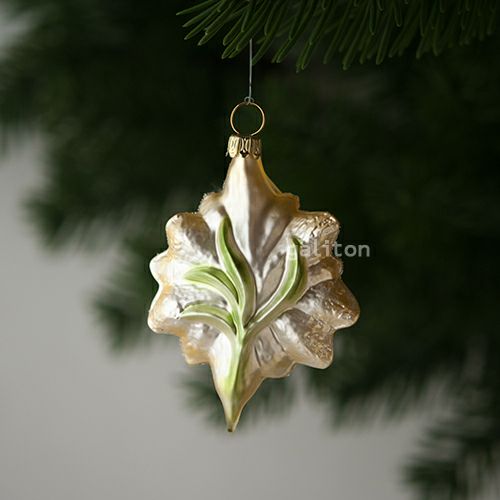 【xmas限定販売】 グラスオーナメント エーデルワイス 1471099