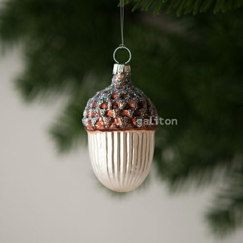【xmas限定販売】 グラスオーナメント どんぐり茶 RM028