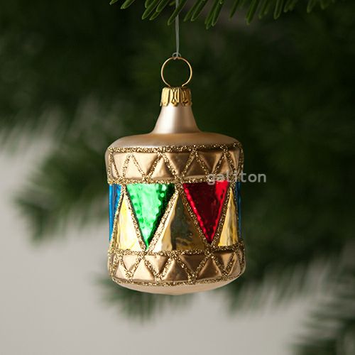 【xmas限定販売】 グラスオーナメント ドラム RM101