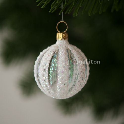 【xmas限定販売】 グラスオーナメント 透明白 T7