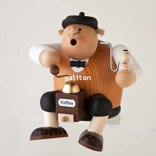 煙出し人形 KWO太っちょコーヒー通 座り 21591