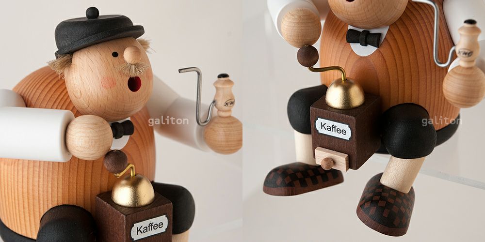 煙出し人形 KWO太っちょコーヒー通 座り 21591