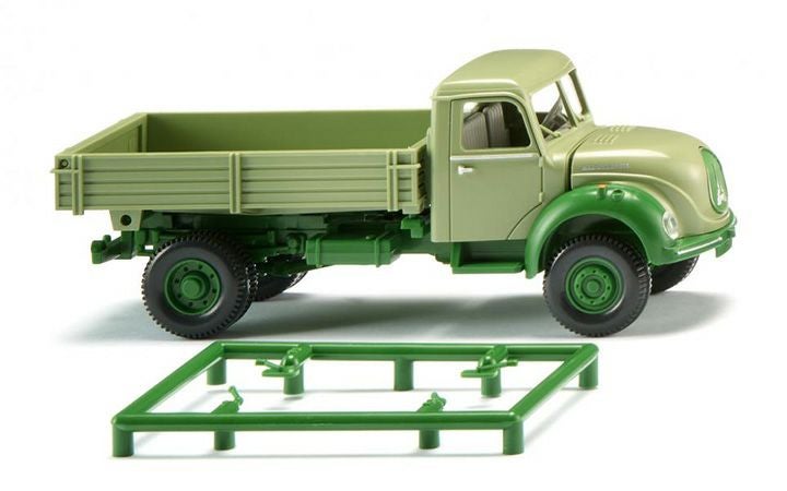 Wiking/ヴィーキング 042496 Pritschenkipper (Magirus) - hellgrun
