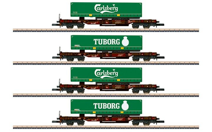 maerklin/メルクリン 82290 トレーラー貨車2両セット TypKLV AAE Cargo Zゲージ