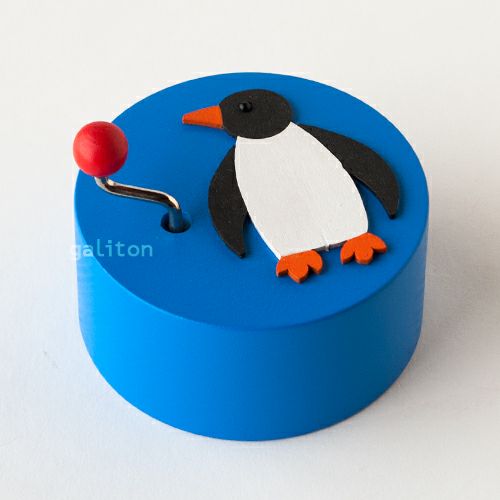 キーナー Kiener キーナー手回しオルゴール ペンギン |木のおもちゃ