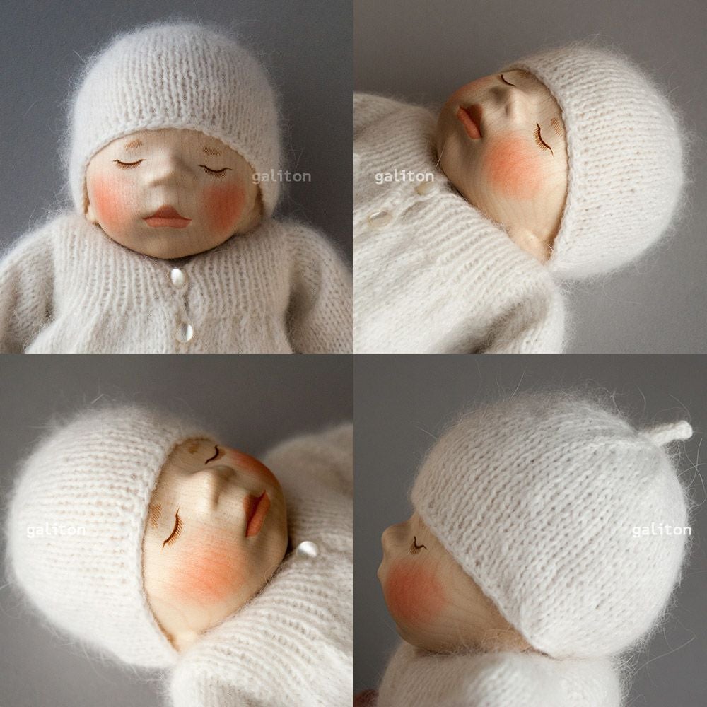 Elisabeth Pongratz ポングラッツベビー（大）B001S 白ニット服