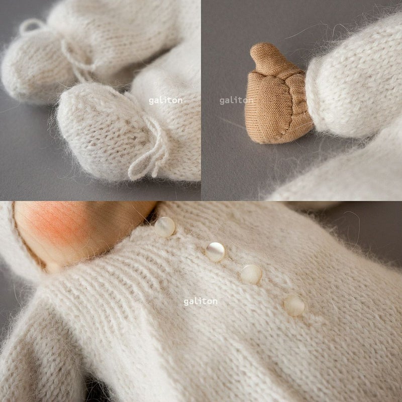 Elisabeth Pongratz ポングラッツベビー（大）B001S 白ニット服