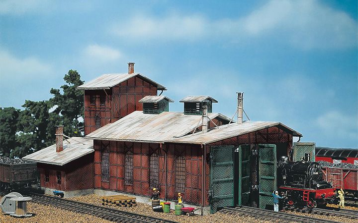 FALLER/ファーラー 120161 機関車庫 2棟　HOゲージ