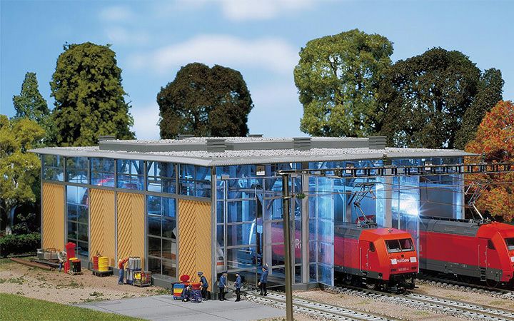 FALLER/ファーラー 120217 電気機関車庫 3区画　HOゲージ