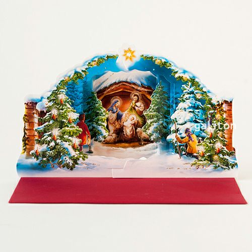 【xmas限定販売】 ポップアップクリッペ 封筒付 もみの木