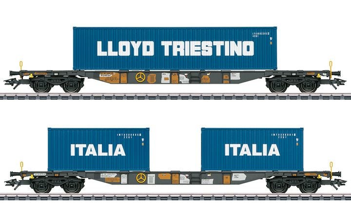 maerklin/メルクリン 47460 コンテナ輸送貨車2両セット Bauart Sgns