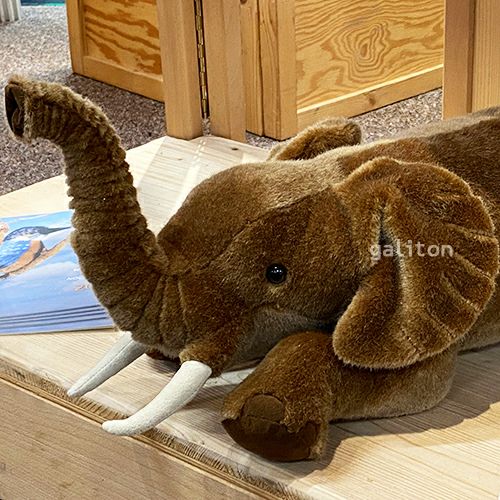 ケーセン Koesen ぬいぐるみ ねそべりぞう（大）