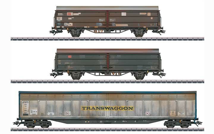 maerklin/メルクリン 47349 スライディングウォール貨車3両セット DBAG