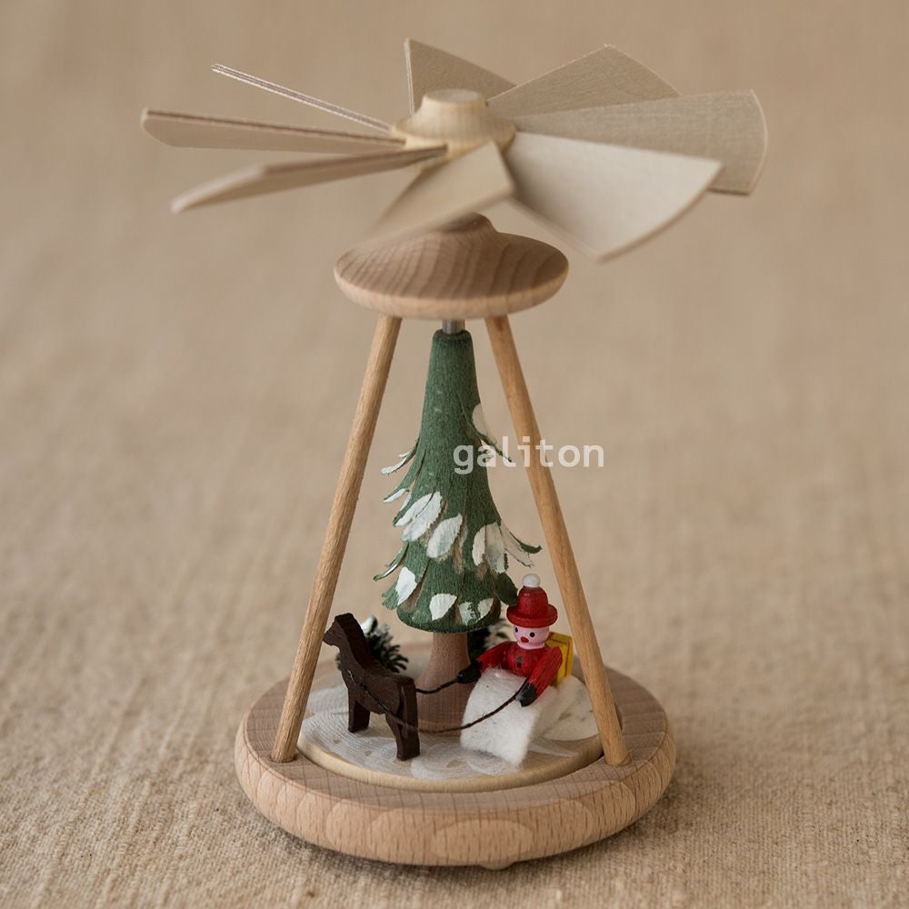 【xmas限定販売】 ミニピラミッド サンタとソリ 0742407