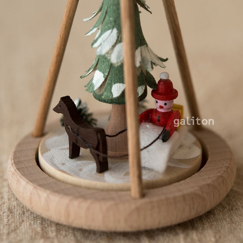 【xmas限定販売】 ミニピラミッド サンタとソリ 0742407