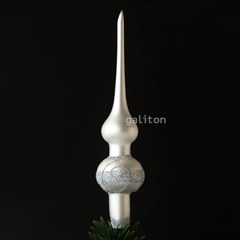 【xmas限定販売】 グラスツリートップミニ 白 1046W