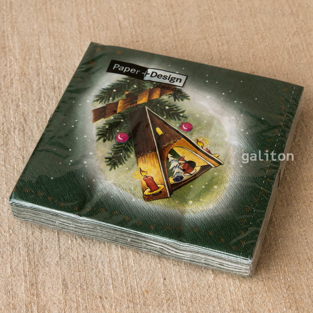 【xmas限定販売】 ペーパーナプキン クリスマスピラミッド