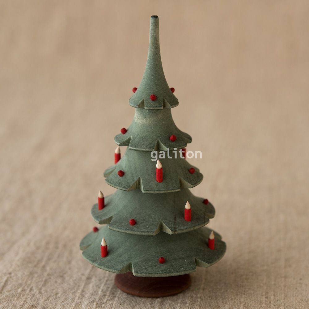 xmas限定販売】 木製ミニクリスマスツリー 082784 |木のおもちゃ がりとん