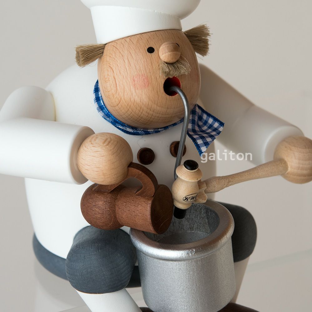 煙出し人形 KWO太っちょ料理人 座り 21565