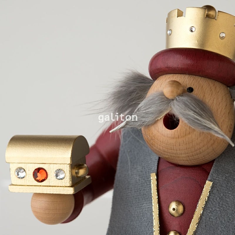 煙出し人形 KWO太っちょ賢者カスパール 赤 座り 21655