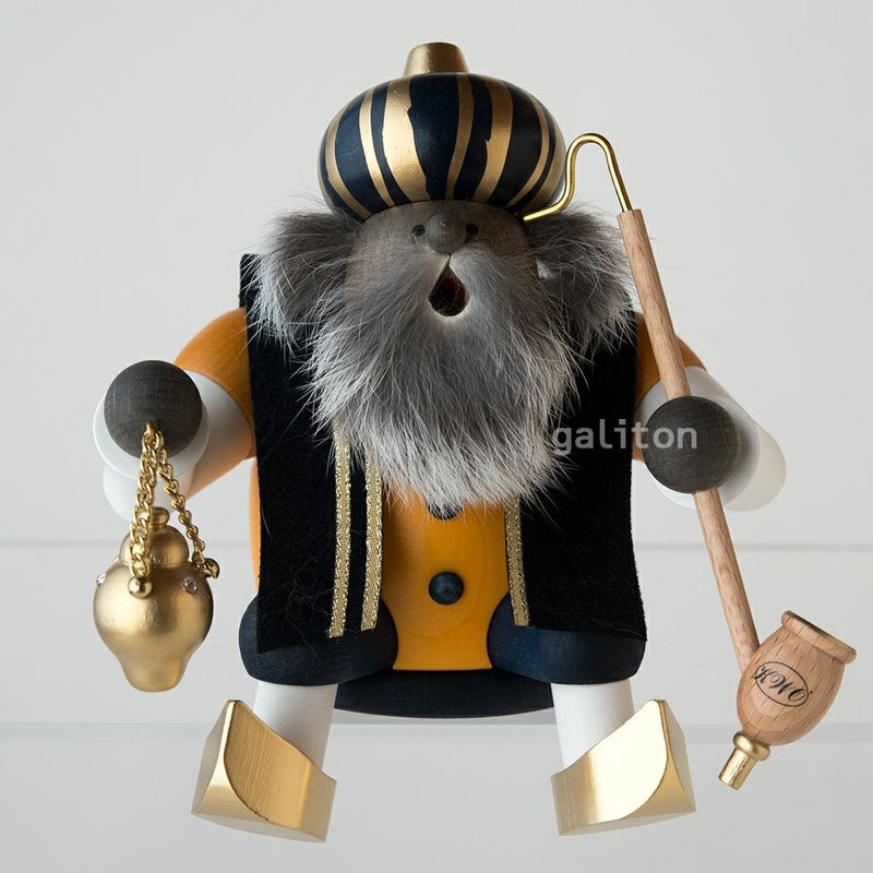 煙出し人形 KWO太っちょ賢者メルキオール 黄 座り 21656