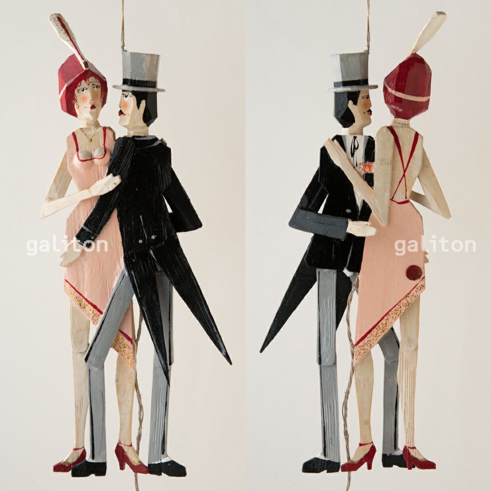 Oberammergauer Schnuerlkasperl なたのハンペルマン ダンスペア