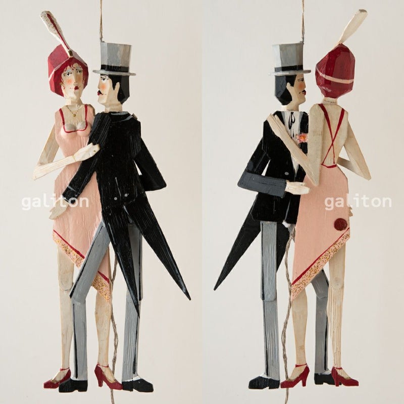 Oberammergauer Schnuerlkasperl なたのハンペルマン ダンスペア