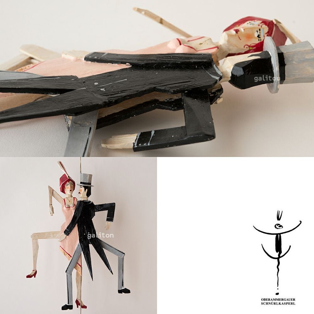 Oberammergauer Schnuerlkasperl なたのハンペルマン ダンスペア