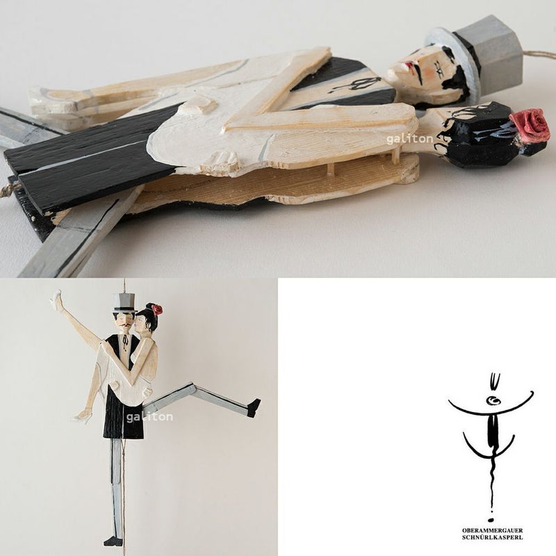 Oberammergauer Schnuerlkasperl なたのハンペルマン 新郎新婦