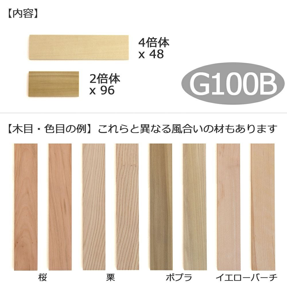 即納可】童具館 《限定品》WAKU-BLOCK45G100B（2・4倍体） |木の